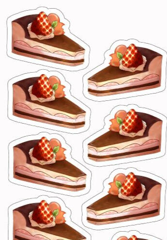 Cake stickers